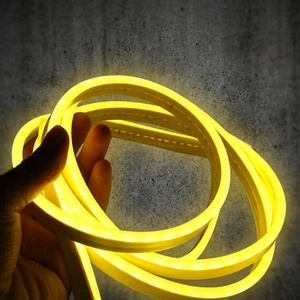 Bande lumineuse LED néon en silicone jaune, forme ronde, étanche IP65, DC 12V, longueur 10m, pour publicité - Product Image 1