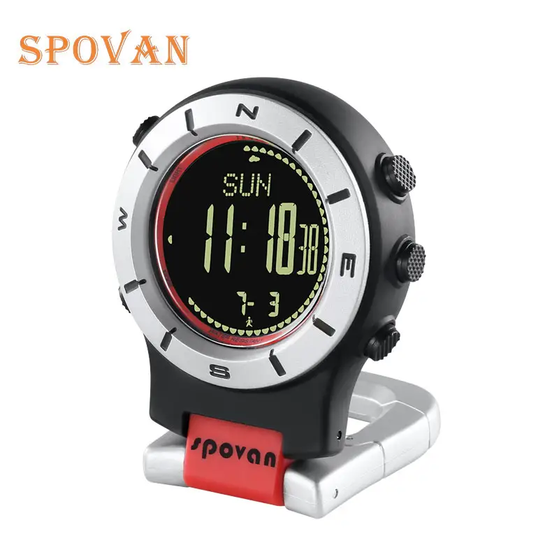 Watch with compass and altimeter and thermometer