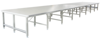 Table de découpe industrielle Yalis de 2,13 m de large, table mobile pour tissu, vêtement, machine de découpe de 2 m de large / machine d'étalement de 190 cm