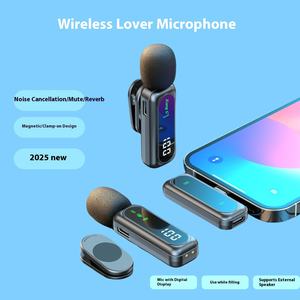 Kit de micrófono Lavalier tipo C inalámbrico antirruido profesional recargable Rango de 30m para <span class=keywords><strong>TikTok</strong></span> YouTube-Fabricante de China - Product Image 4