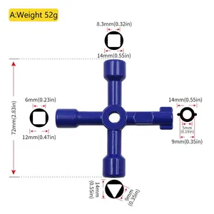 <span class=keywords><strong>Clé</strong></span> multifonction pour armoire de commande électrique, <span class=keywords><strong>clé</strong></span> croisée, clés pour <span class=keywords><strong>compteur</strong></span> d'eau et vanne, <span class=keywords><strong>clé</strong></span> triangulaire, personnalisable, OEM pour voiture et ascenseur - Product Image 5