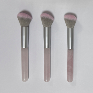 Logo personnalisé manche en pierre de luxe fond de teint professionnel pinceaux de maquillage - Product Image 3