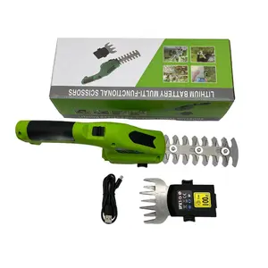 Multi-purpose Hedge Trimmer Ion Battery Cordless Shrub Pruning Shear Handheld Electric Grass Cutter Shear