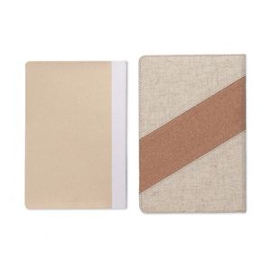 Organizador/Agenda 2 en 1 A5 con Cubierta de Tela y Cuero, Material de Papel para Cuaderno, Impresión por Sublimación, Cargador Inalámbrico Portátil de 15W - Product Image 5