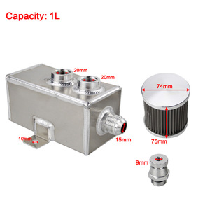 Réservoir d'air en aluminium Poyracing 1L avec filtre pour l'amélioration des performances automobiles - Product Image 3