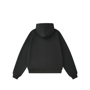 Sudaderas con capucha de forro polar grueso de algodón y poliéster al por mayor, de peso pesado, extragrandes, para <span class=keywords><strong>hombre</strong></span>, con <span class=keywords><strong>cremallera</strong></span> y bordado - Product Image 4