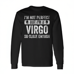 Camiseta de manga larga con signo del zodiaco Virgo, camiseta con gráfico del horóscopo para hombres y mujeres - Product Image 2