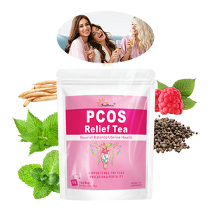 Thé OEM/ODM pour le soulagement du syndrome des ovaires polykystiques (SOPK) - Aide à l'équilibre hormonal et à la régulation du cycle menstruel avec des herbes biologiques, soutien à la fertilité, 15 sachets - Product Image 2