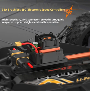 Nouvelle voiture télécommandée ZD Racing SJY-SC12 1/12 4x4 tout-terrain, moteur brushless, course courte, haute vitesse, batterie 3S, prête à rouler - Product Image 6