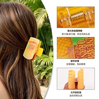Hete Aanbieding Hoge Kwaliteit Dames Hawaiiaanse Fruit Sapblik Haar Klauw Clip Creatieve Drinkblik Vorm Haarclip voor Zomer Groothandel