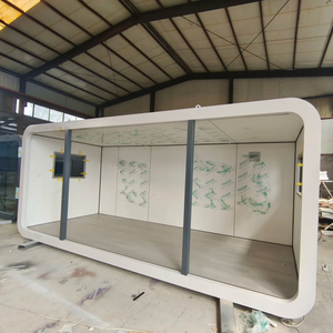 Cabane préfabriquée miniature <span class=keywords><strong>en</strong></span> aluminium, pod de glamping préfabriqué, <span class=keywords><strong>maison</strong></span> préfabriquée avec décoration intérieure, <span class=keywords><strong>maison</strong></span> <span class=keywords><strong>clé</strong></span> <span class=keywords><strong>en</strong></span> <span class=keywords><strong>main</strong></span>, directement de l'usine - Product Image 2
