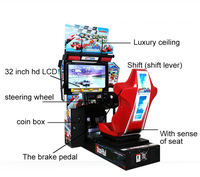 Simulateur de course automobile, machine de jeu d'arcade à monnayeur, équipement de divertissement intérieur pour aire de jeux