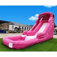 Château gonflable de terrain de jeux en PVC commercial Mickey Cartoon Mouse avec toboggan gonflable à double voie pour fête