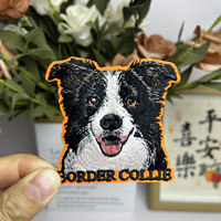 Patchs brodés en gros pour chiens, badges de dessin animé à scratch (Velcro) pour chapeaux, vêtements et sacs