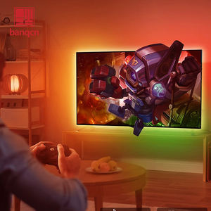 Banqcn Smart Sync Moniteur d'écran HDMI2.0 4K Musique RGBIC <span class=keywords><strong>LED</strong></span> Changement de couleur Rétro-éclairage <span class=keywords><strong>Ambilight</strong></span> 65in TV <span class=keywords><strong>Led</strong></span> Strip Lights - Product Image 6