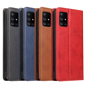 Étui Portefeuille En Cuir PU Élégant Pour Samsung Galaxy A71(<span class=keywords><strong>5G</strong></span>) -Fermeture Magnétique Et Plusieurs Porte-cartes - Product Image 1