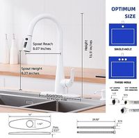 Keran Dapur Modern Stainless Steel Satu Gagang dengan Inti Katup Keramik, Dispenser Sabun, Semprotan Tarik Putar, dan Finishing Brushed Deck