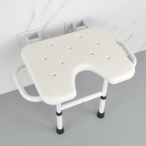 Bathroom Safety <b>Shower</b> Chair for Elderly Bath Seat Folding Stool Non-Slip <b>Portable</b> Medical Equipment 150kg Capacity Traditional - Product Image 5