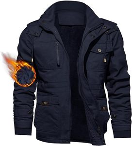 Vestes Cargo Tactiques en Coton pour Hommes, Multi Poches, Doublure Polaire, Épais, <span class=keywords><strong>Chaud</strong></span> pour l'<span class=keywords><strong>Hiver</strong></span>, 0utwear - Product Image 3