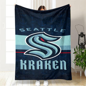 Couverture en flanelle ChamXue imprimée avec logo d'équipe de hockey sur glace américaine de la LNH, couverture chaude pour canapé, utilisation toute saison - Product Image 5