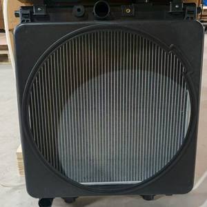 Aluminum <b>Radiator</b> 2485B280 for Perkins 2485B281 1103 1104 Engine Cooling System with <b>Fan</b> Shroud - Product Image 3