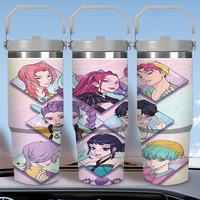 Gourde isotherme en acier inoxydable 30oz Kpop Demon Hunters, impression par transfert thermique, durable, écologique, portable, entrepôt USA