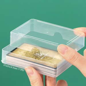 SUNSHING Clear Acrylic Plastic <b>Playing</b> <b>Card</b> Boxes PP Storage Box <b>Card</b> Holder Organizer for Bank <b>Card</b>, Business <b>Card</b>, Game <b>Card</b> - Product Image 2
