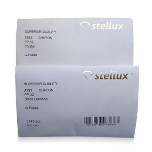 Original d'Autriche Stellux <span class=keywords><strong>Chaton</strong></span> <span class=keywords><strong>Art</strong></span>. A193 Cristal Rond Pierre Point Dos Cristal Strass Coldfix Gem Strass - Product Image 6