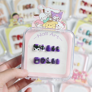 <span class=keywords><strong>Uñas</strong></span> Postizas Infantiles a Presión Qianya 2025 Año Nuevo Diseño de Dibujos Animados - <span class=keywords><strong>Uñas</strong></span> Falsas <span class=keywords><strong>Cortas</strong></span> y Dulces para <span class=keywords><strong>Niñas</strong></span>, Fiesta Infantil, Estudiantes y Diseño Adorable - Product Image 4