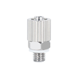 Conector Rápido de Aire Miniatura de Acero Inoxidable SMC MS-4H/5HL/6-4 6, Codo Recto con Rosca Externa - Product Image 2