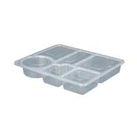 Boîte à lunch en plastique portable Offre Spéciale Bento durable à 3 compartiments pour écoliers et tout-petits sans danger pour les étudiants