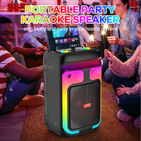 Altavoz Portátil con Bluetooth de 12 Pulgadas, Modelo Personalizado, 80W, para Fiestas al Aire Libre, Karaoke, con Ruedas y Asa, Micrófono Inalámbrico
