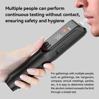 Analyseur d'alcool portable de haute qualité, capteur électrochimique, testeur d'alcool, souffle-alcoolmètre