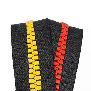 Des prix de gros de qualité supérieure fermeture éclair extrémité colorée Alphabet dents <span class=keywords><strong>Vislon</strong></span> 5 # résine fermeture éclair pour sac à dos sac - Product Image 4