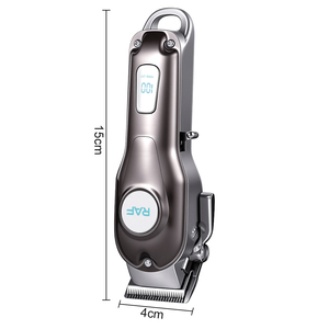 Tondeuse à <span class=keywords><strong>cheveux</strong></span> professionnelle rechargeable RAF <span class=keywords><strong>de</strong></span> haute qualité R.491 pour hommes, <span class=keywords><strong>coupe</strong></span> <span class=keywords><strong>de</strong></span> <span class=keywords><strong>cheveux</strong></span> à <span class=keywords><strong>domicile</strong></span> pour le visage, la barbe, le corps, le nez, les oreilles - Product Image 6