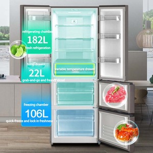Refrigerador Inteligente Estilo Francés Frestec de 310L, Ahorro de Energía, Bajo <span class=keywords><strong>Ruido</strong></span>, Gran Almacenamiento, Equipo de Refrigeración para Cocina - Product Image 5