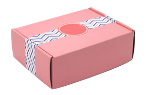 Thấp tối thiểu số lượng đặt hàng sóng có thể tái chế nhãn màu hồng quà tặng bao bì giày quần áo hộp giấy Hộp Thư vận chuyển hộp - Product Image 5