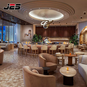 Set di Mobili da Esterno J2S per Ristoranti Commerciali <span class=keywords><strong>con</strong></span> <span class=keywords><strong>Tavoli</strong></span> in Legno Massello <span class=keywords><strong>e</strong></span> <span class=keywords><strong>Sedie</strong></span> Imbottite per Uso Commerciale - Product Image 3