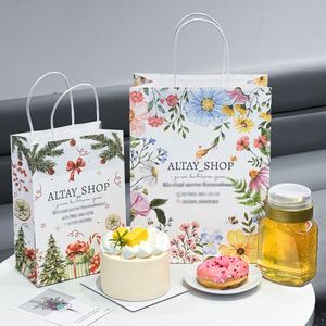 Sac d'emballage pour miel en papier kraft biodégradable et recyclable, personnalisé, avec poignées torsadées et impression offset - Product Image 2