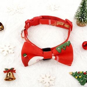 Surtido lindo patrón Navidad perro Bandanas cuello plomo bufanda conjunto fabricante mascota moda perro Correa Collar - Product Image 3