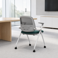 Chaise de bureau ergonomique en acier durable de haute qualité, idéale pour les salles de formation scolaires et les bureaux