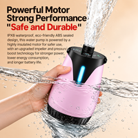 Pompe de douche électrique portable en ABS, unité de douche à main rechargeable avec support de tuyau pour les voyages en extérieur