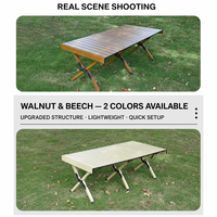 Grande table de pique-nique moderne en aluminium, réglable en hauteur, pliable, portable, capacité de charge de 100 kg, mobilier d'extérieur, jardin
