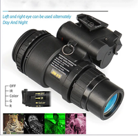 Kacamata Penglihatan Malam Optik LUXUN PVS18 1X32 Teropong Digital Inframerah untuk Berburu Penglihatan Malam Hari Visibilitas Malam Tinggi