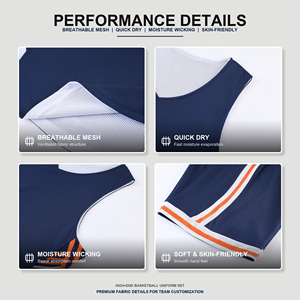 Ensemble d'uniformes de basketball personnalisés réversibles double face One Piece 2026 pour adultes et enfants – Conception libre – Prix de gros - Product Image 4