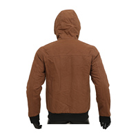 Chaqueta Acolchada de Lona con Capucha para Hombre, Ropa OEM, 100% Algodón, para Invierno