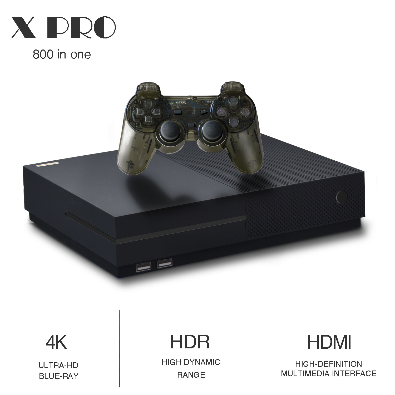 Video Game Console 64 Bit X PRO 4K HD - 800 Retro Games