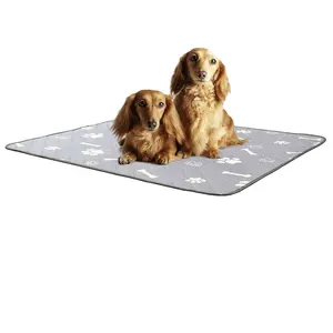 Grande tamanho 4 camadas Super Absorvente Impermeável Antiderrapante Reutilizável WC Lavável Treinamento Dog Pet Pee Pads