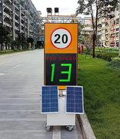 Señal de Velocidad por Radar Precisa TCR300, Pantalla Digital de Tráfico de Alta Precisión con Energía Solar para Zonas de Advertencia de Seguridad Vial