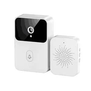 Tuya wifi sans fil vidéo sonnette porte porte porte en bois caméra appel vocal changement à distance dialogue vocal sécurité vocale